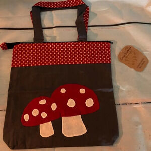 Fair trade Women Made Mushroom Tote, 100% Cotton